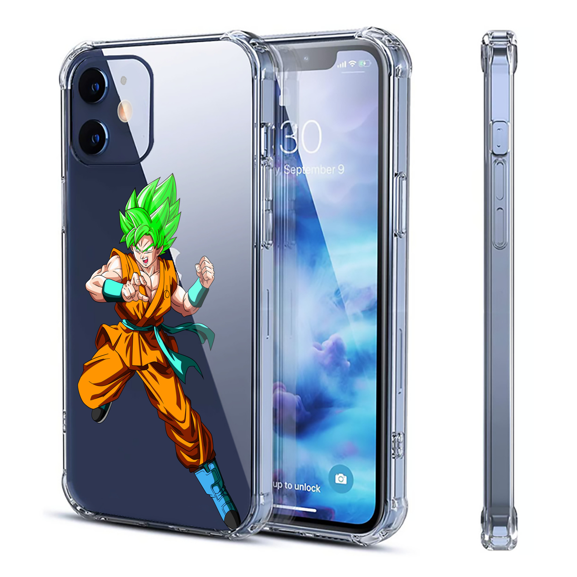 （画像用） ドラゴンボール 孫 悟飯（そんごはん）DRAGON BALL Son Gohan 【iPhone 12シリーズ対応】透明スマホケース（クリアソフトケース）